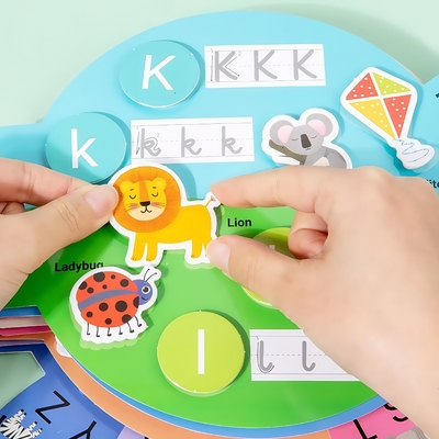 Montessori Educational Toys Creative Alphabetic Cognition Pen Control Training Busy Book Toys for Kids Boys Girls