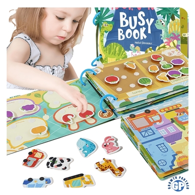 2025 Montessori Autism Sensory Educational Toys Alphabet Animal Early Education Kids Learning Busy Book