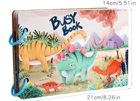 Montessori Baby Enlightenment Educational Busy Book Sticker Book Toy Cross-border Children's Quiet Small Sticky Book