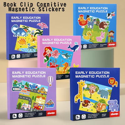 Magnetic Puzzle Book for Early Education Educational Toys with Scenes