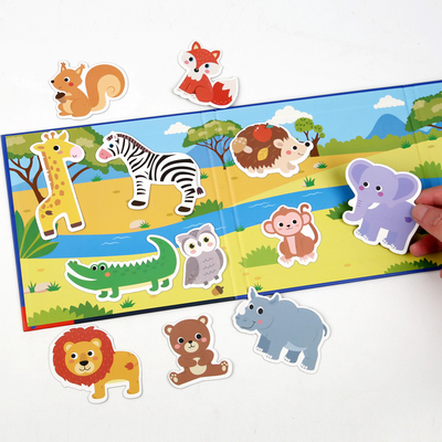 Magnetic Puzzle Book for Early Education Educational Toys with Scenes