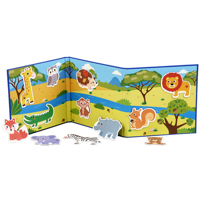 Magnetic Puzzle Book for Early Education Educational Toys with Scenes