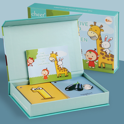 Custom Printing Child Learning Flash Cards Children Baby English Alphabet Kids Cognitive Cards Early Educational for Toddler
