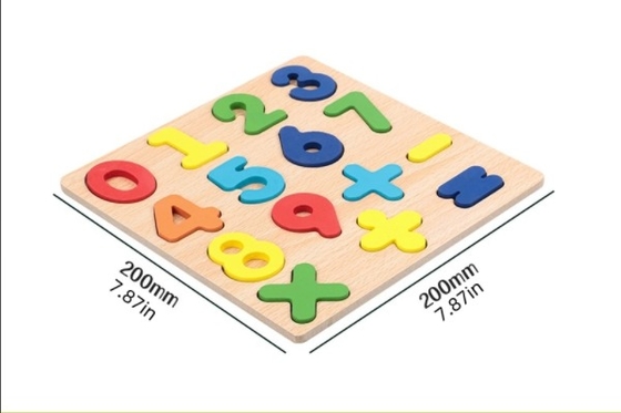 Wooden Board Alphabet Number Kids Montessori 3d Learning Puzzle Early Educational Activity Boards Toys for Child Boys and Girls