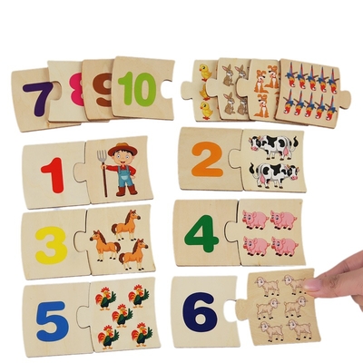 Wooden Counting Board Math Manipulatives Number Counting Toys for Kindergarten Learning Montessori Educational Toys
