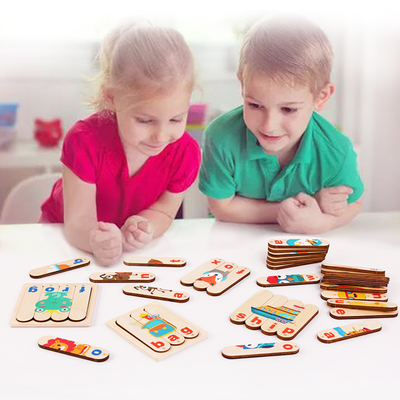 English Letter Matching Spelling Word Games Puzzle Educational Toys for Children