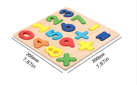 Educational Toys 26 Letter Number Recognize Colorful Alphabet Wooden Panel Pegged Puzzles