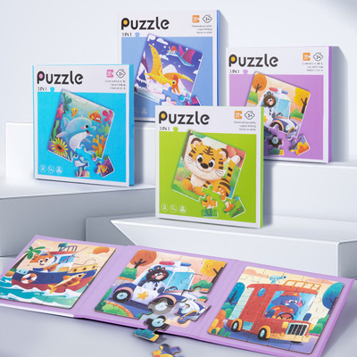 Wholesale Educational Montessori Animal Puzzles Kids' Paper Jigsaw Toys for Toddlers Aged 3+ Years Wholesale