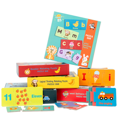 Educational Toy Intelligence Letters/traffic Cognition Puzzle Wooden Numbers Matching Puzzle