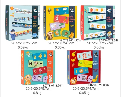 Educational Toy Intelligence Letters/traffic Cognition Puzzle Wooden Numbers Matching Puzzle