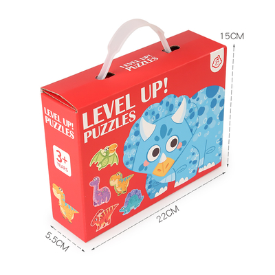 Children's Portable Gift Box Cartoon Animal Traffic Puzzle Early Education Educational Toy