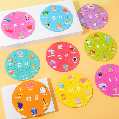 Children's Letters Animal Paper Double-sided Puzzle Early Education Puzzle Toys