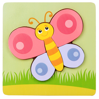 New Custom Kids Wooden 3d Puzzle Jigsaw Toys,Children Cartoon Animal Vehicle Toddler Wooden Puzzles
