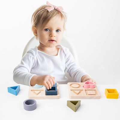 Early Learning Shape Cognition Wooden Puzzle Preschool Educational Toys Children Sensory Educational Toy
