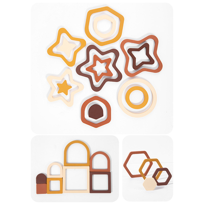 Kids Montessori Wooden Geometric Shape Color Cognition Matching Puzzles Games Early Educational Learning Toy for Children
