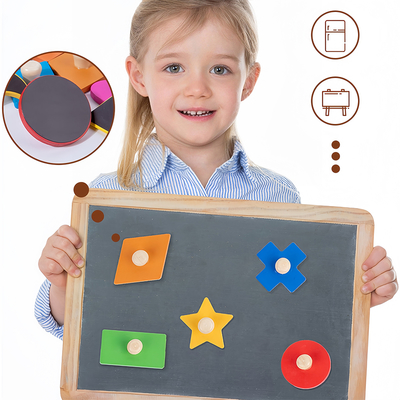 Montessori Children Wooden Magnetic 3d Shape Sorter Matching Puzzle Learning Board Educational Teaching Aids Toys for Kids