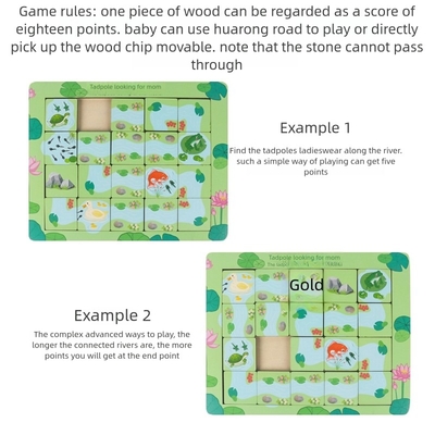 Puzzle Toys Finding Routes Kids Board Game Custom 3d Puzzle Board Wooden Toys Children Thinking Logic Training Toy