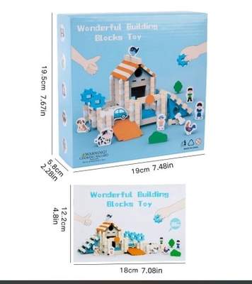Creative Wooden Colorful Building Blocks Game Early Education Enlightenment Building Toy Educational Engineering Training Toy