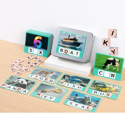 Kids Alphabet Phonics Games Learning Abc Magnets Toys Toddler Cvc Word Games Magnetic Letters Flash Cards
