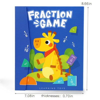 Magnetic Fraction Learning Math Toy for Children Kids Montessori Arithmetic Teaching Aids Educational Toys